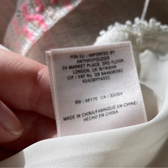 Moulinette Soeurs Anthropologie pink & white fit and flare removable straps mini - Picture 10 of 13